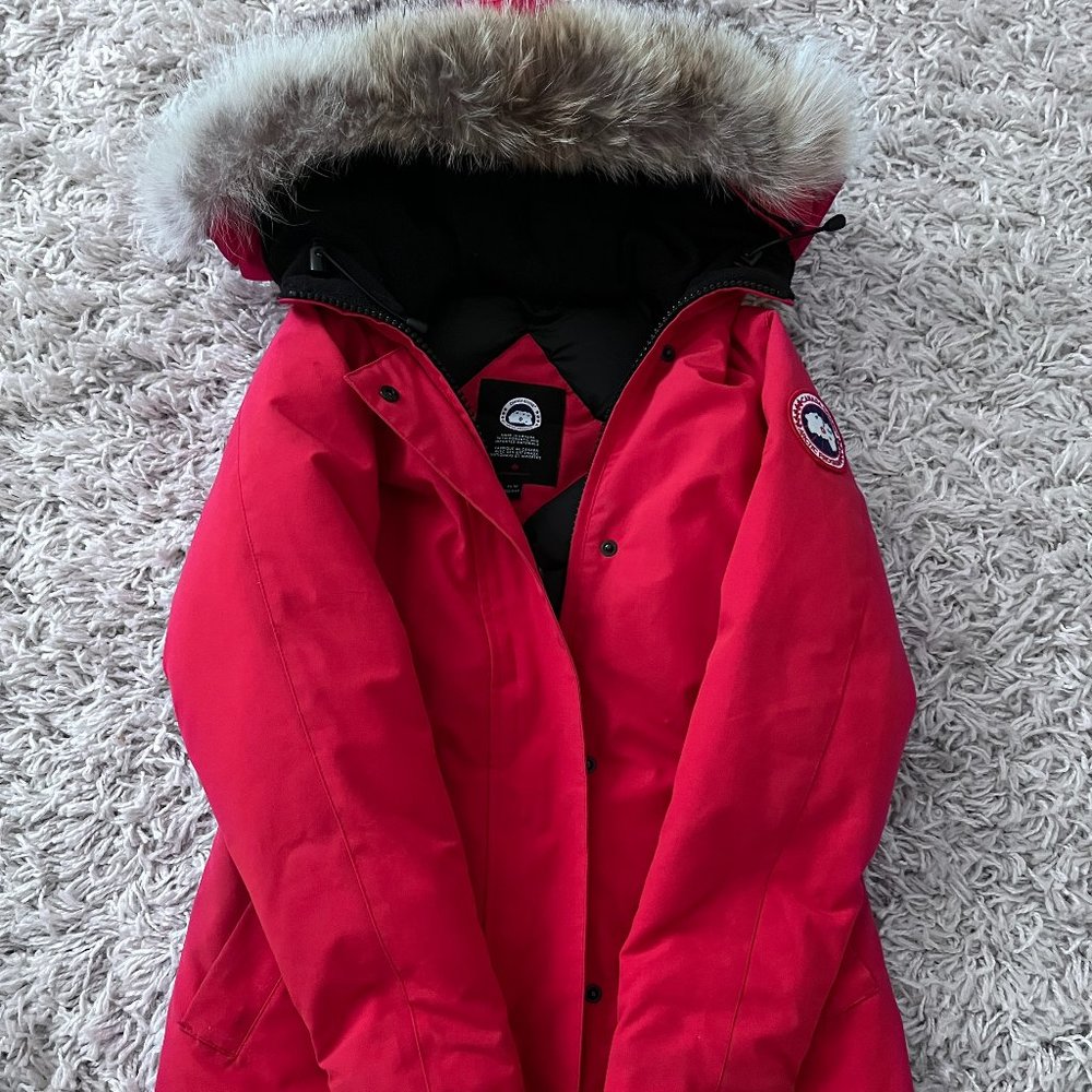 Canada Goose Victoria Parka in Red - ALMOST BRAND NEW!